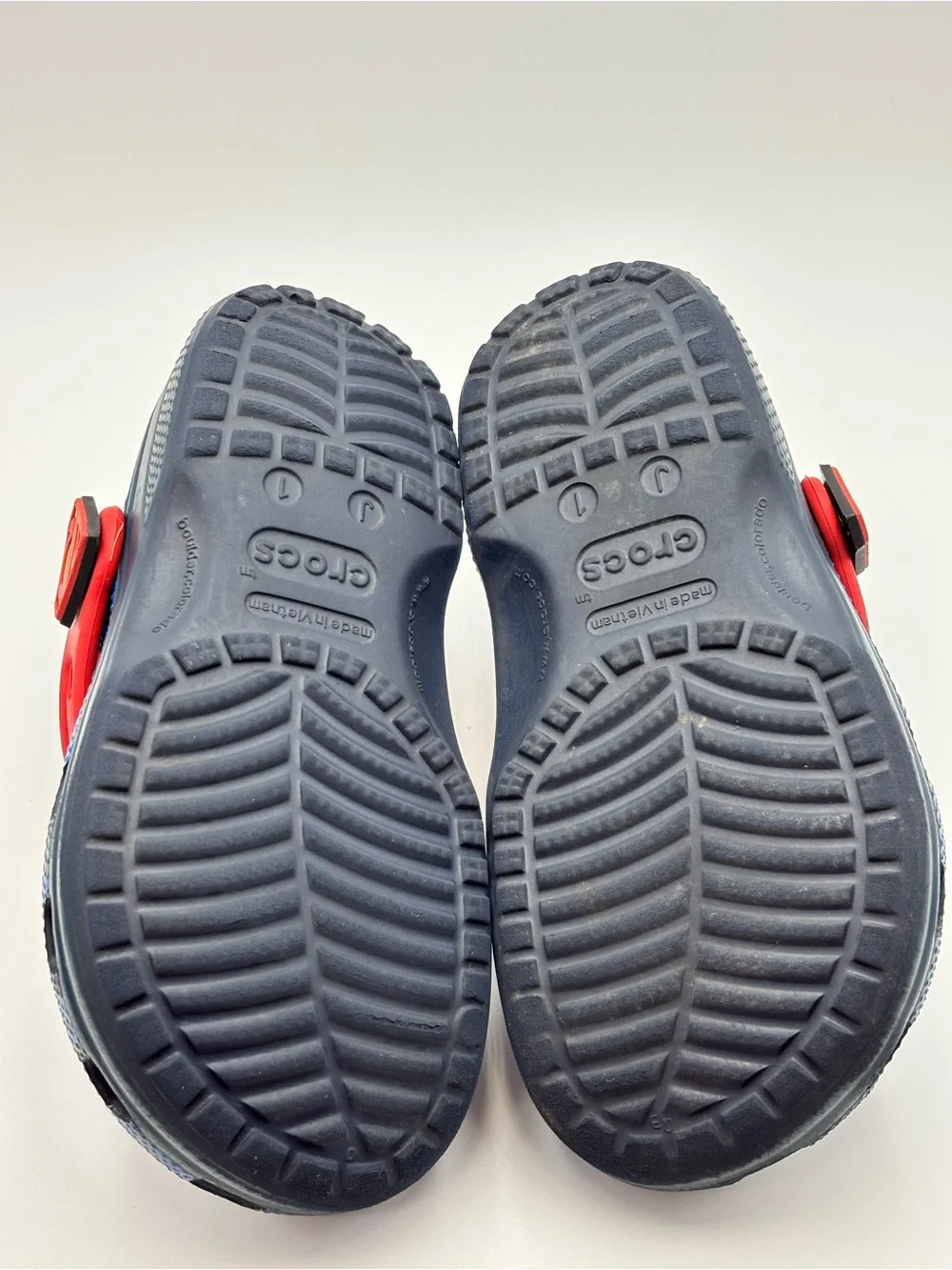 CROCS Kids Blue and Red Superman Clog Sandals J 1